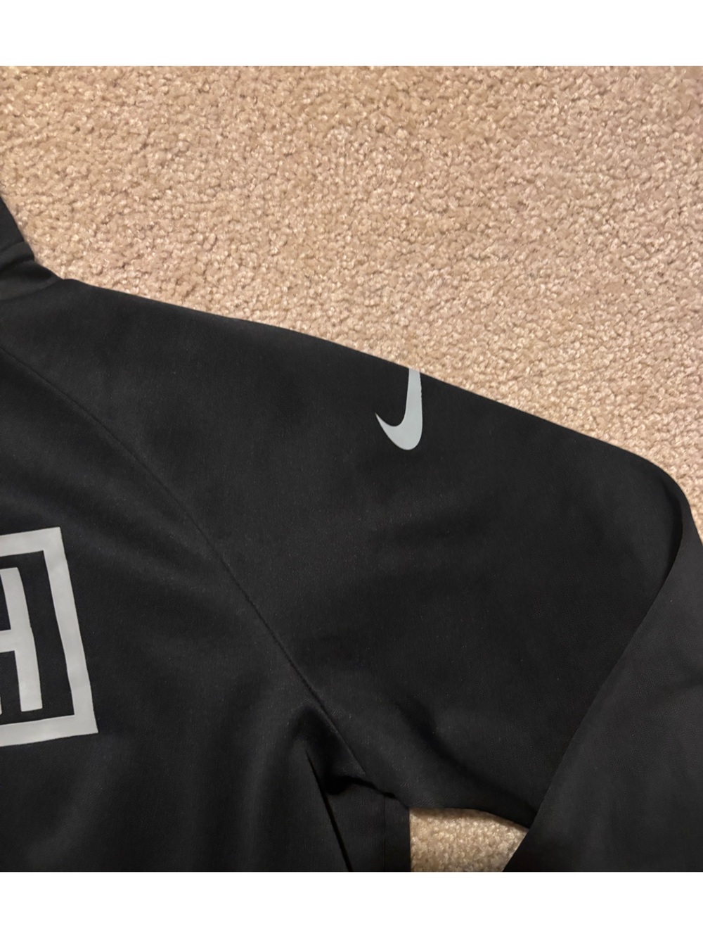 Nike Kids Black Joggers with Reflective Swoosh